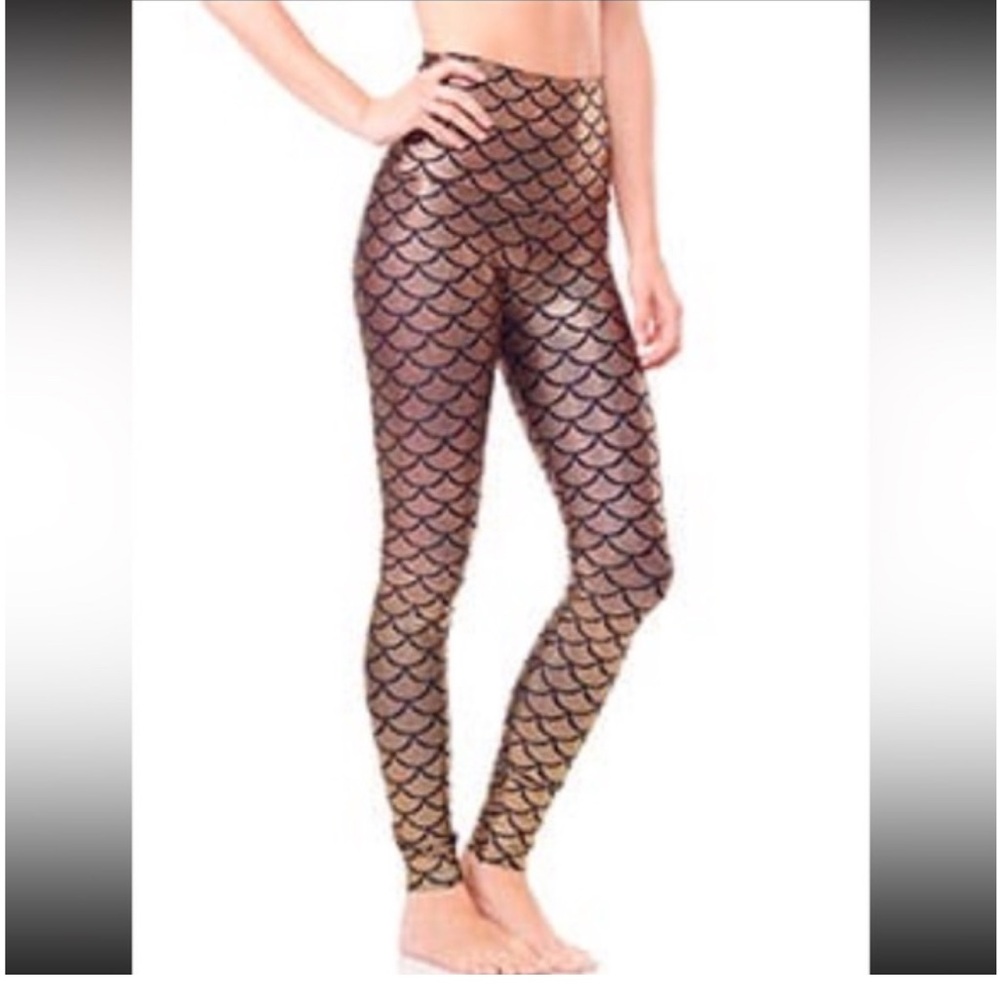 Emily HSU Gold Mermaid Leggings